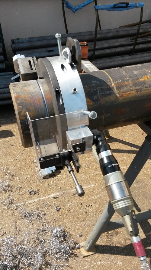 TTNG219 Clamshell Cutting & Beveling machinePipe Cold Cutting