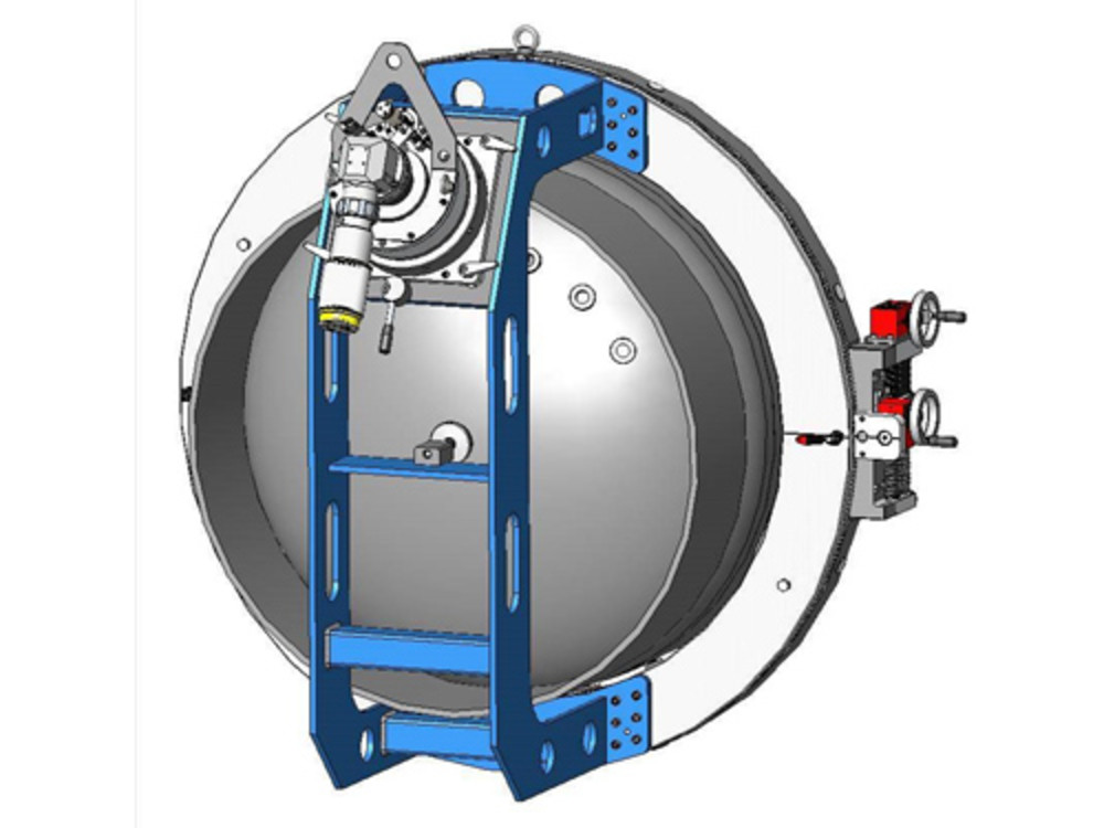 Machining Equipment of couplings on Containers